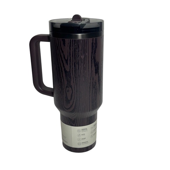 Stanley Quencher ProTour Flip Straw 40 oz Redwood Woodgrain Leakproof Tumbler - Picture 5 of 12